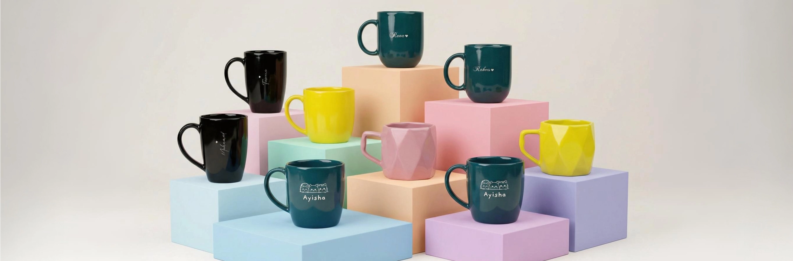 <p>Custom mugs that speak your style</p>