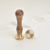 Plain Round Wax Stamp with Wooden Handle