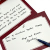 Handwritten Crimson Noel New Year Card