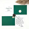 Handwritten Green Winter New Year Card