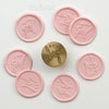 It's a Girl Wax Stamp with Wooden Handle