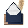 Custom Counter Flap Invitation Envelope with Liner (Set of 50)