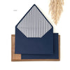 Custom Counter Flap Invitation Envelope with Liner (Set of 50)
