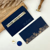 Personalized Navy Bloom Money / Shagun Envelope (Set of 10)