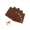 Square Envelope With Foil(Mini Flower) (Set of 5)