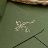 Gold Foil Invitation Envelope with Design (Set of 5)