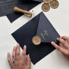 Luxury Gold Foil Set with Custom Wax Seal