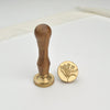 Mini Flower Wax Stamp with Wooden Handle