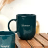 Zuboc Customized Classic Ceramic Coffee Mug / For Gifting- Teal Blue