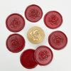 Rose-1 Wax Stamp with Wooden Handle