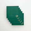 Square Envelope With Foil(Mini Flower) (Set of 5)