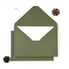 Olive Green Invitation Envelope 320gsm (Set of 5)