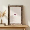 Vintage Wood Photo Frame (1", A4)