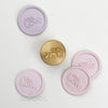With Love Engraved Wax Stamp with Wooden Handle