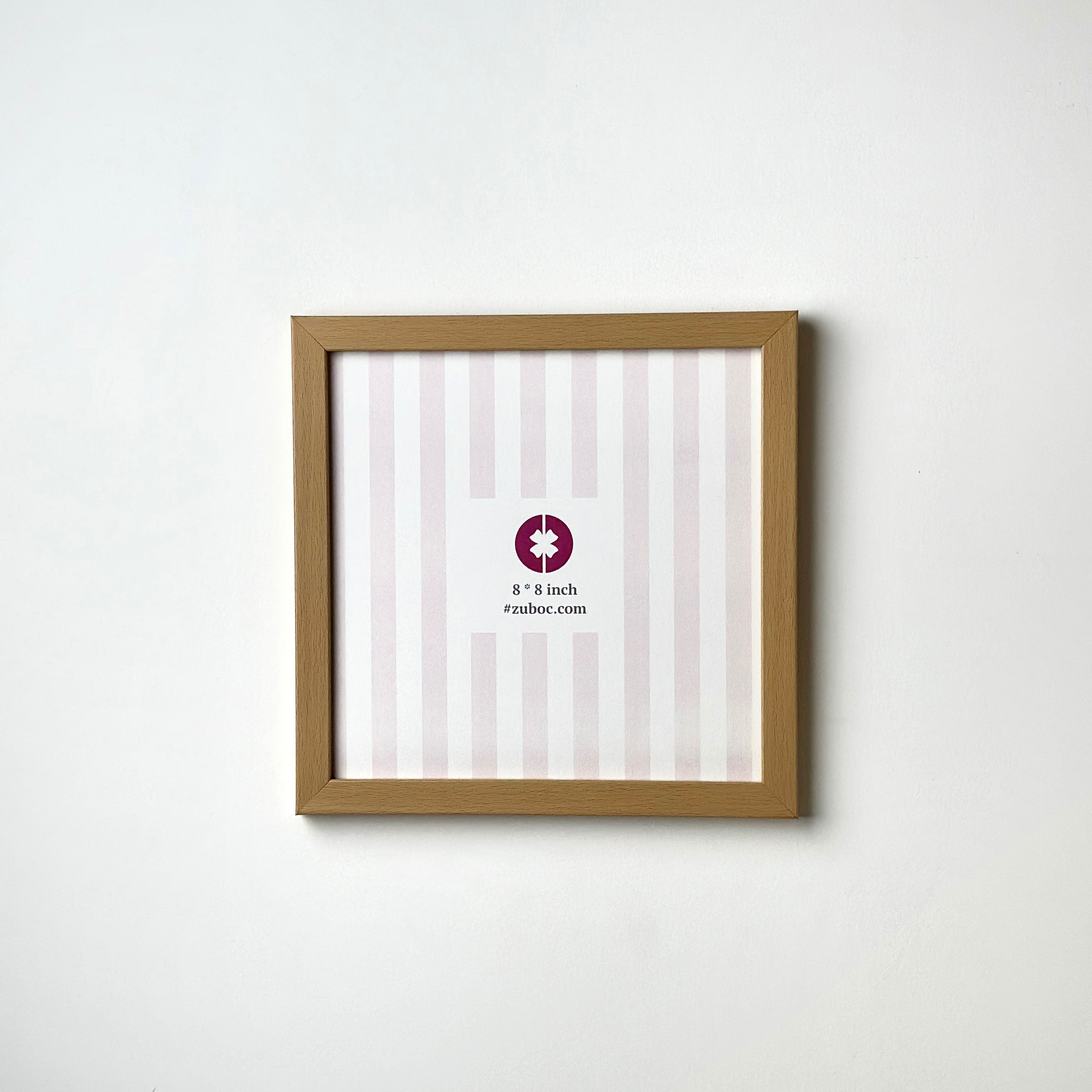 1/2” Light  Pine Wood Photo Frame (8x8”)