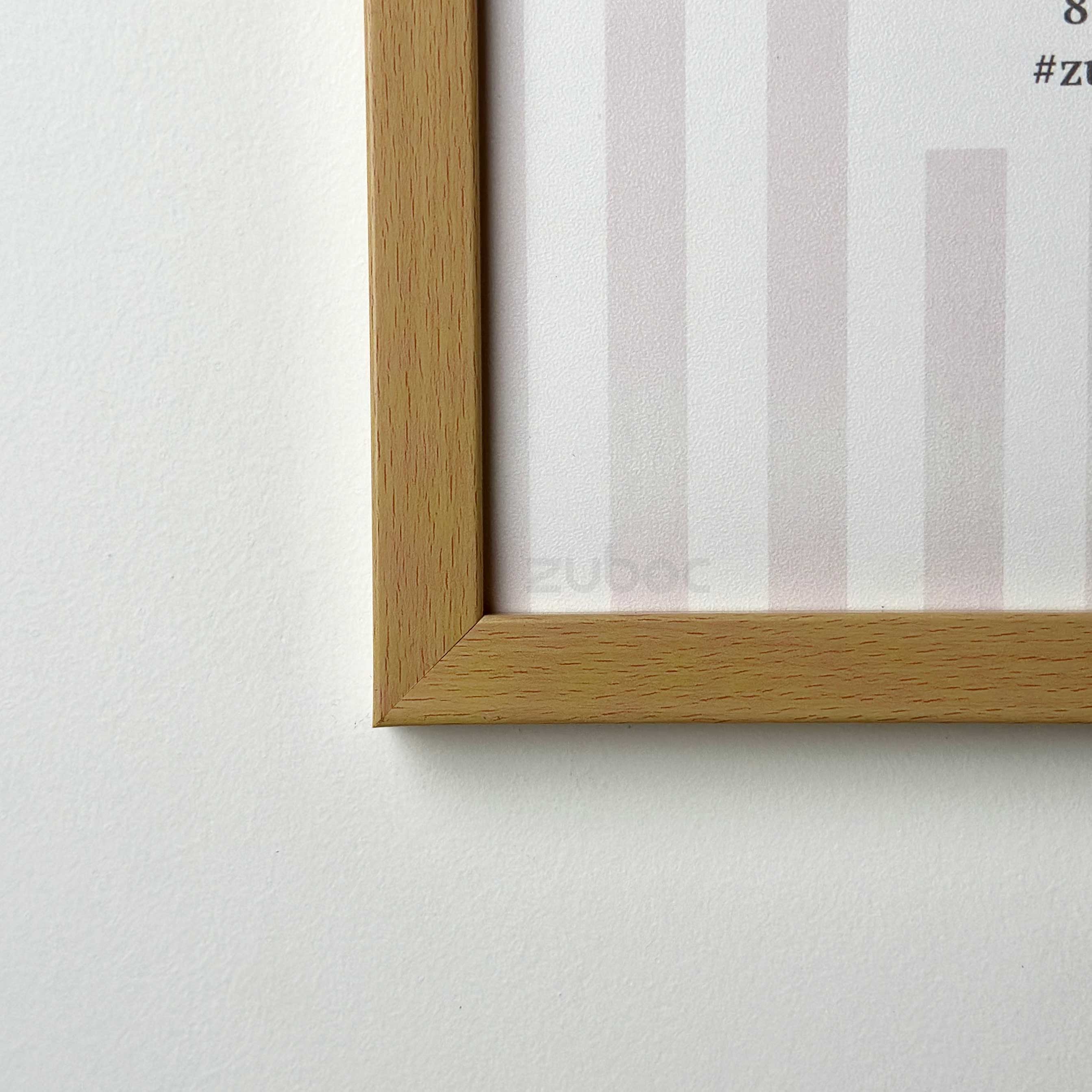 1/2” Light  Pine Wood Photo Frame (8x8”)