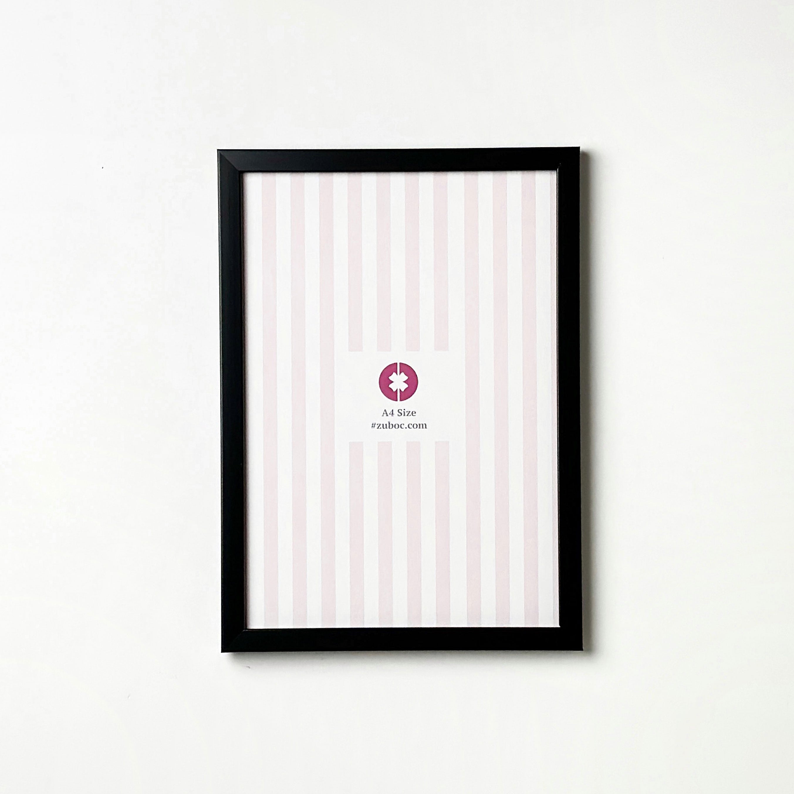 1/2” Plain Black Photo Frame (A4)