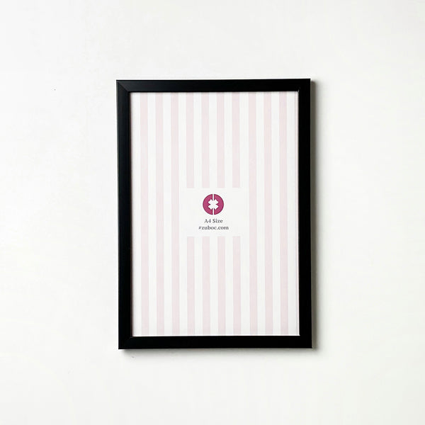 Plain Black Photo Frame (1/2”, A4)