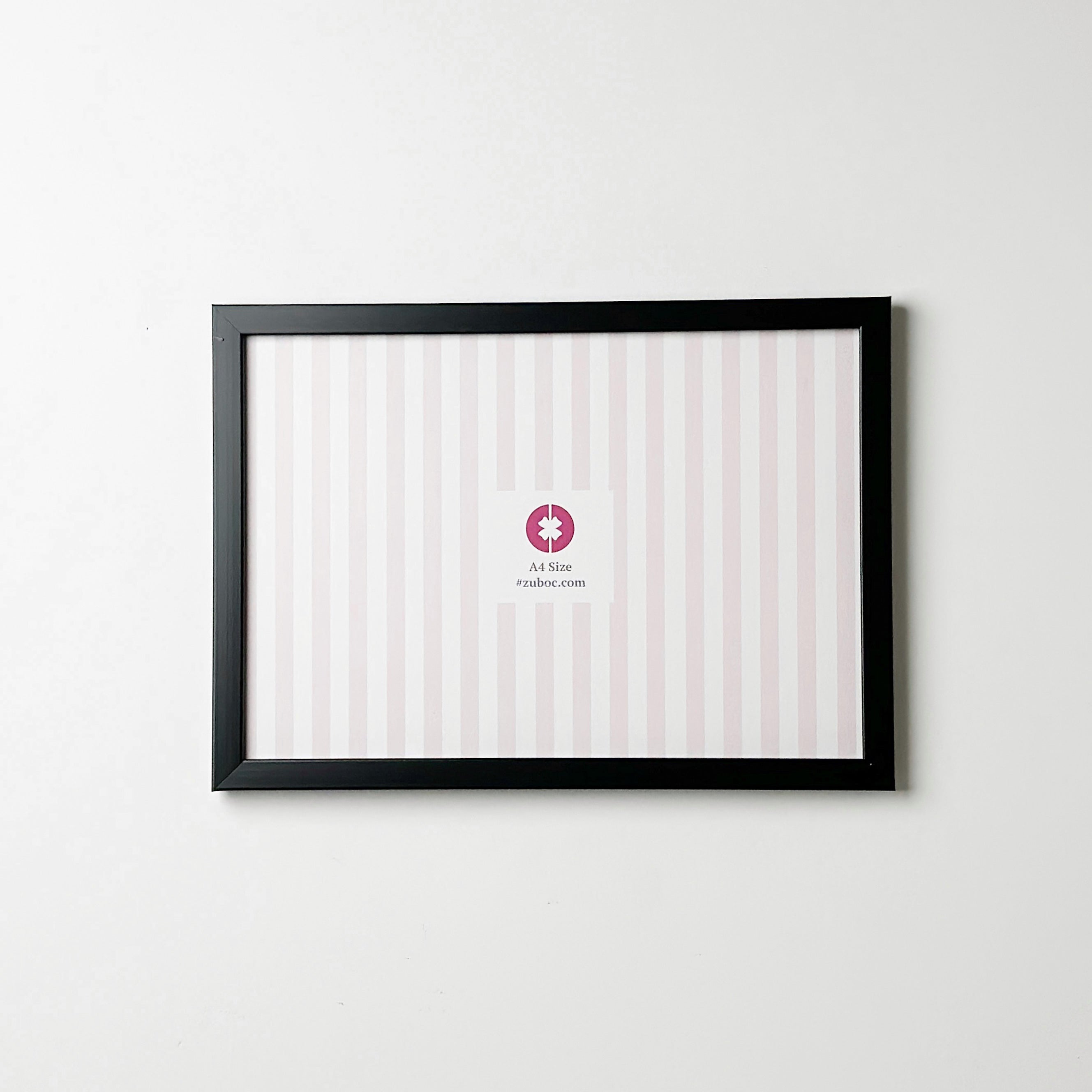 1/2” Plain Black Photo Frame (A4)