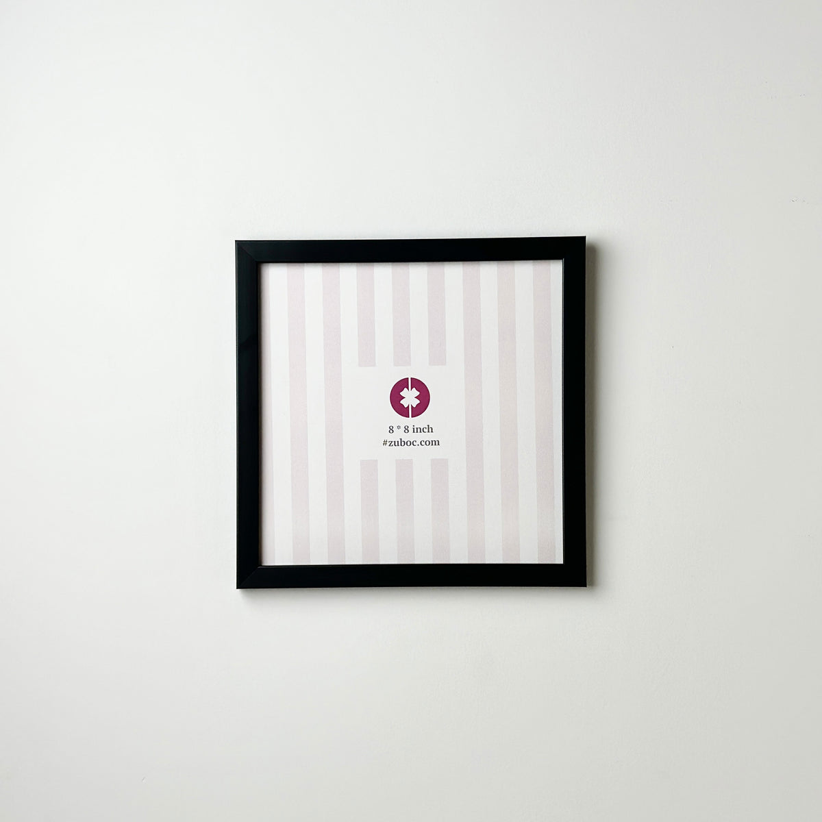 Plain Black Photo Frame (1/2", 8x8”)