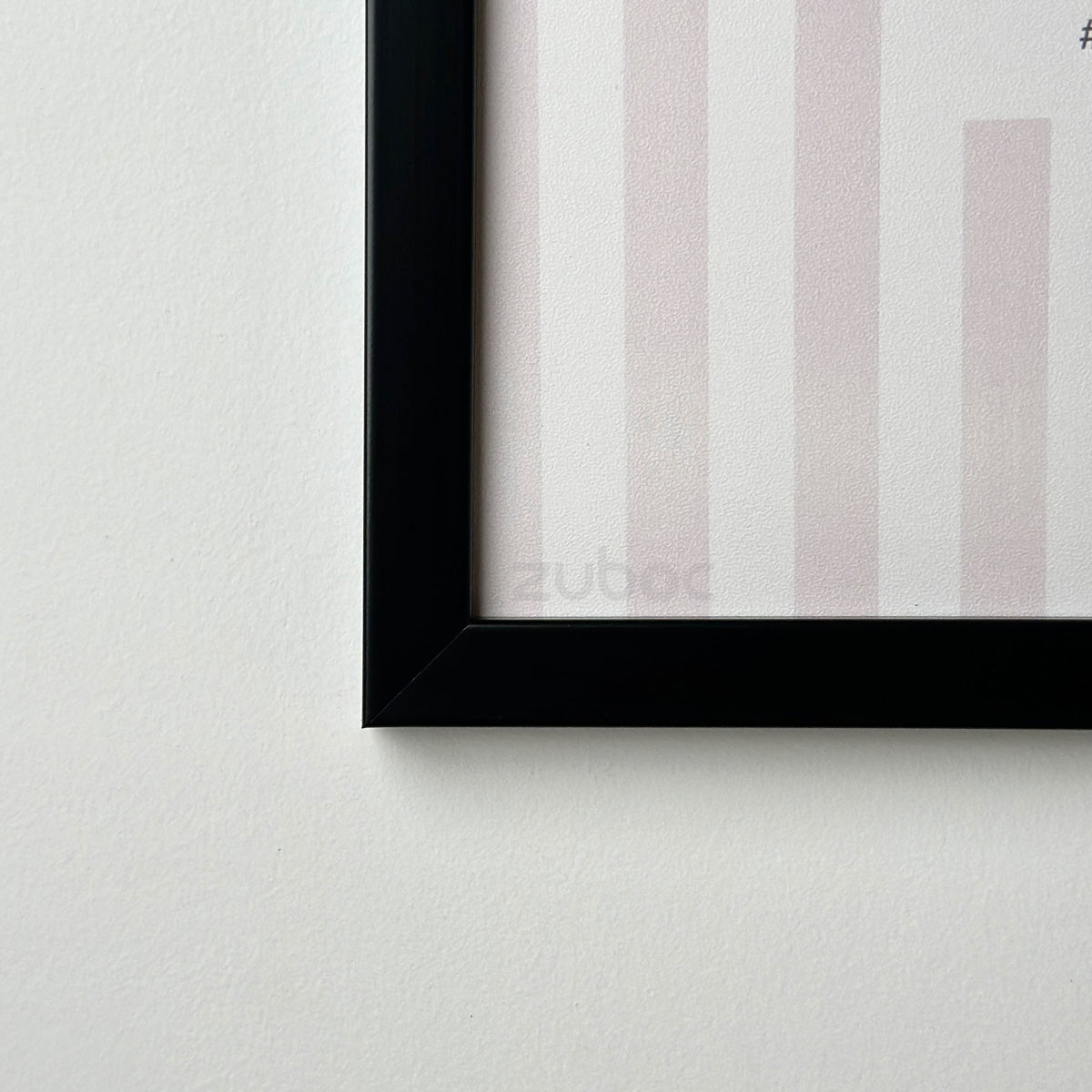 Plain Black Photo Frame (1/2", 8x8”)