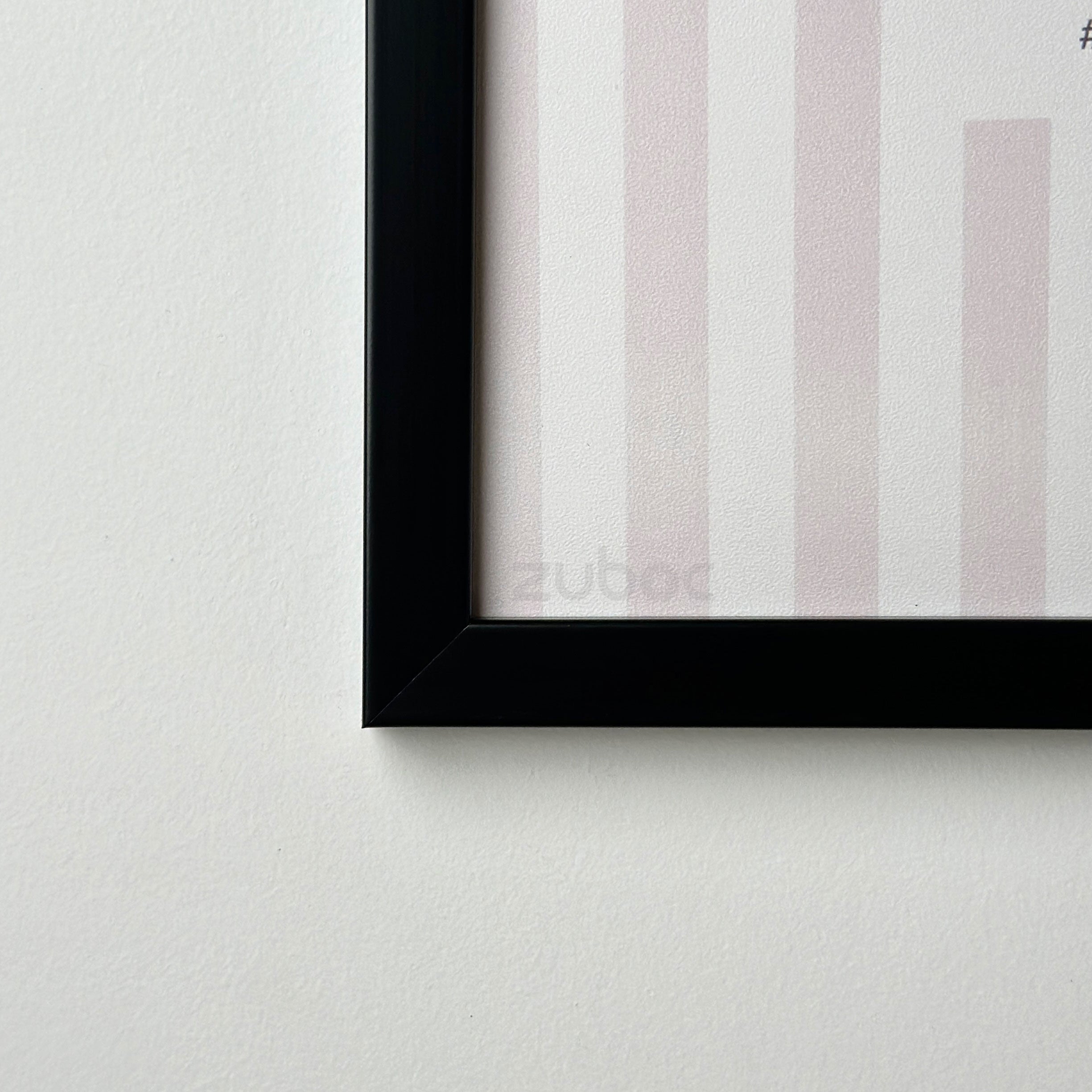 1/2 "Plain Black Photo Frame (8x8”)