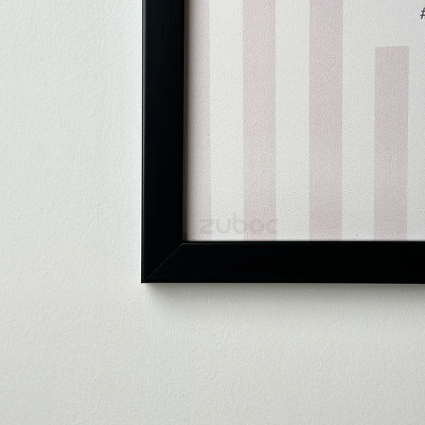 Plain Black Photo Frame (1/2", 8x8”)