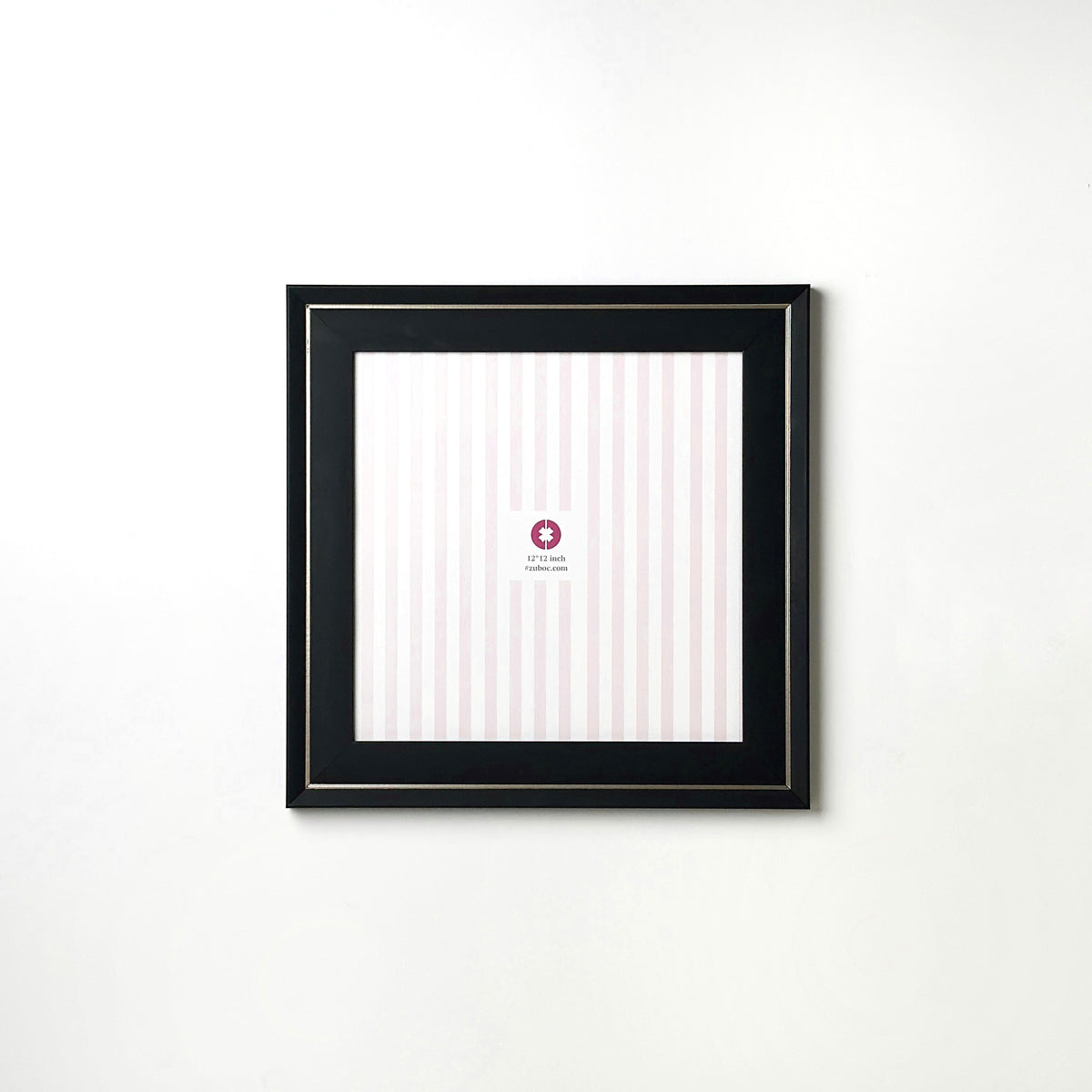 Black with Silver Lining Photo Frame (12*12”)