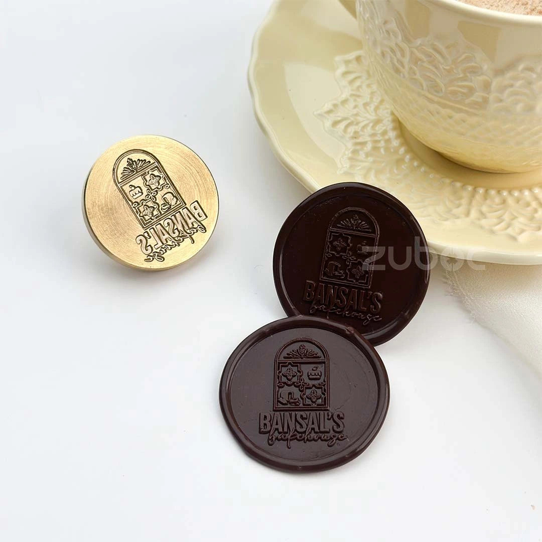 Custom Wax Stamp with Wooden Handle