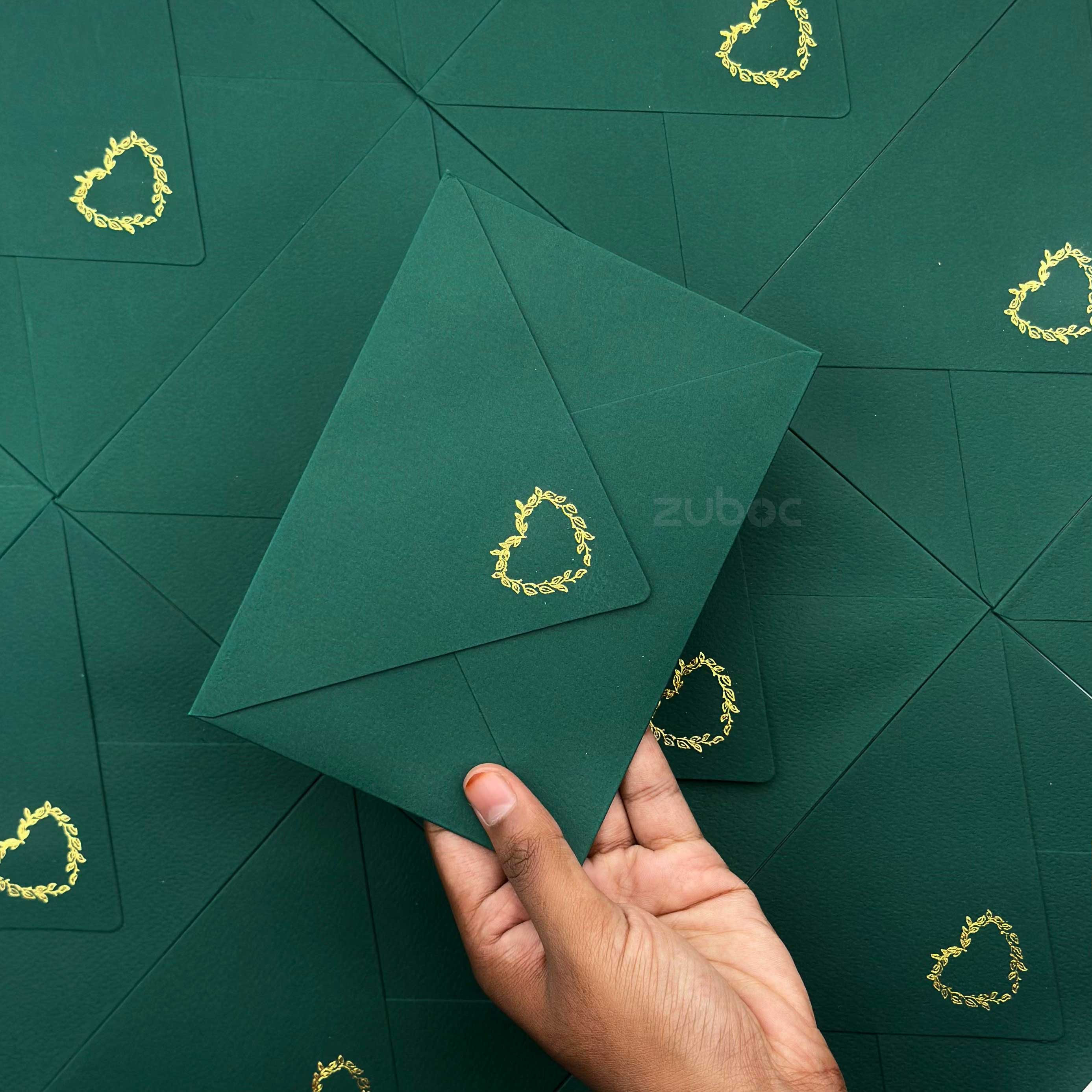 Counter Flap Envelope with Foil - C6( set of 5)
