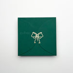 Semi Circle Envelope With Foil Bow (set of 5)