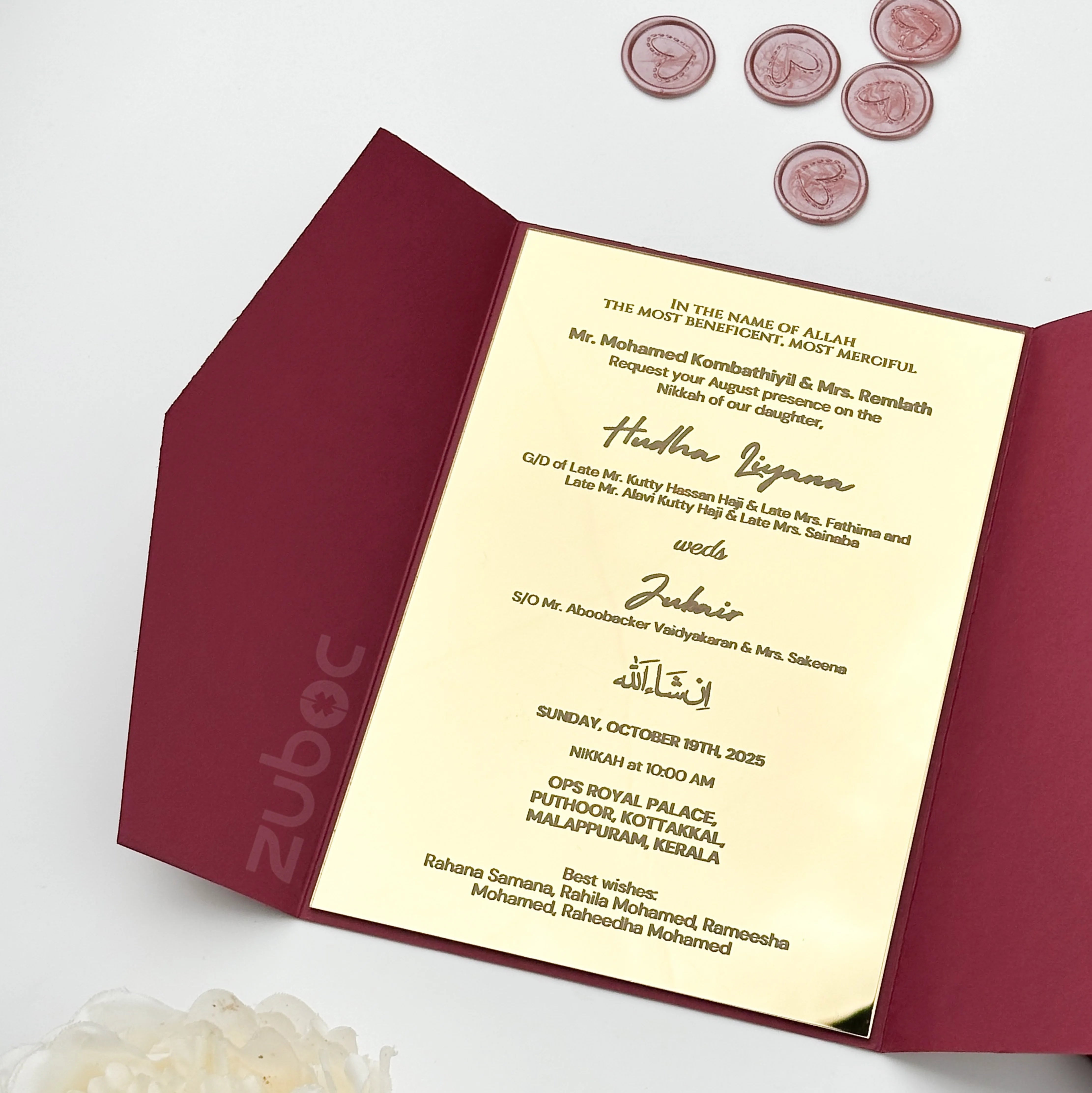 Acrylic Wedding Suites