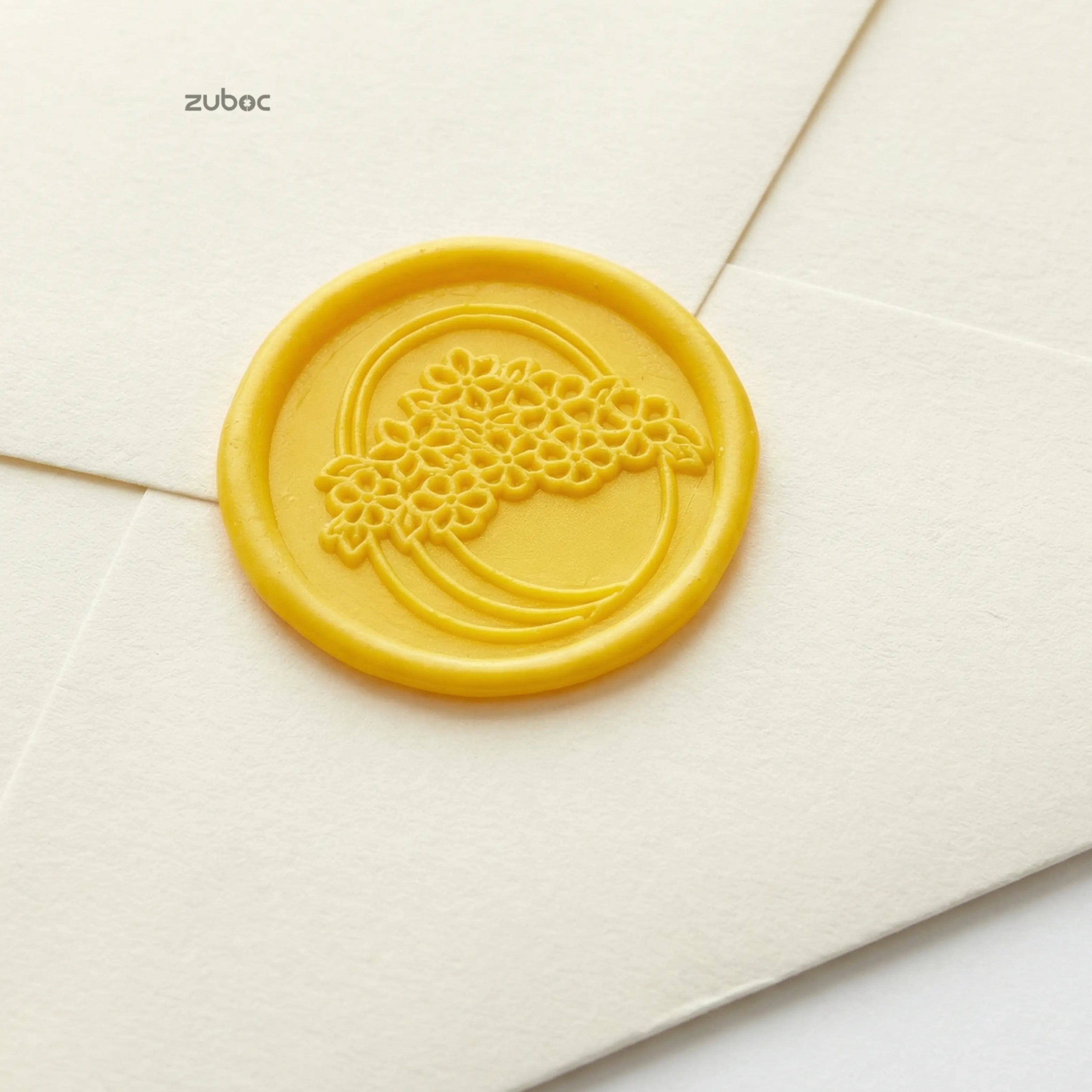 Flower Basket Wax Seal for Invitations (Set of 5)