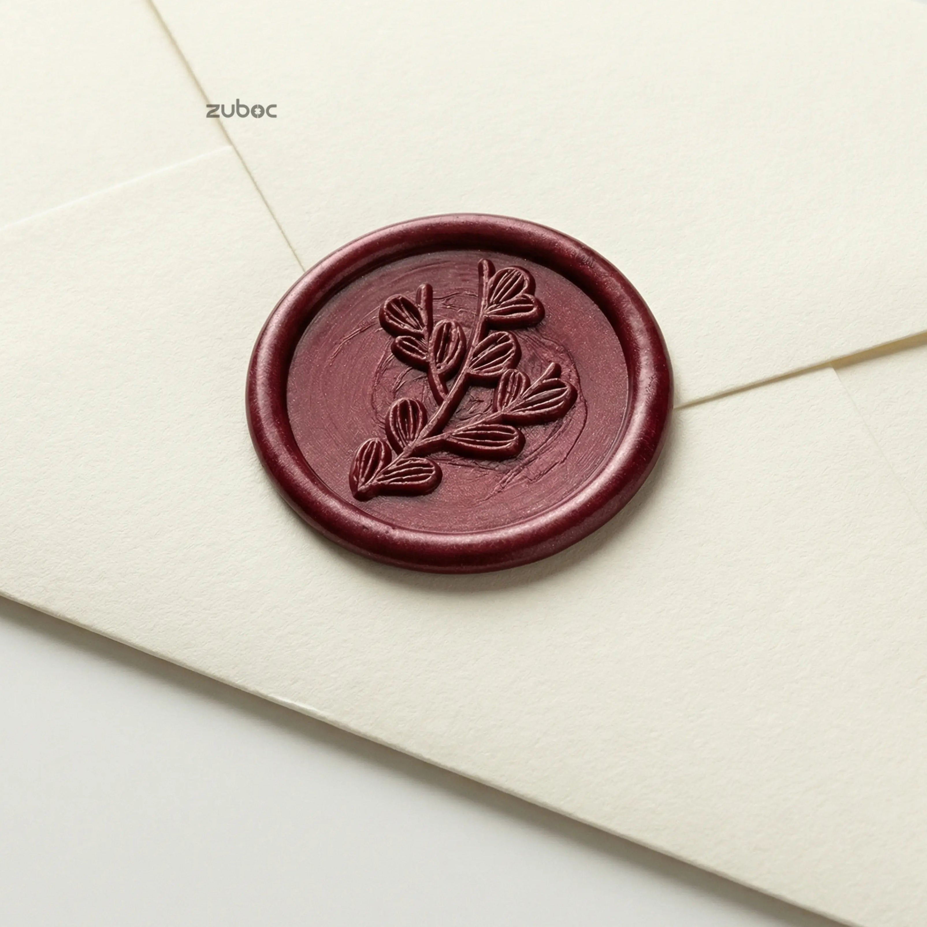 Moss Rose Sparkle Wax Seal for Invitations (Set of 5)