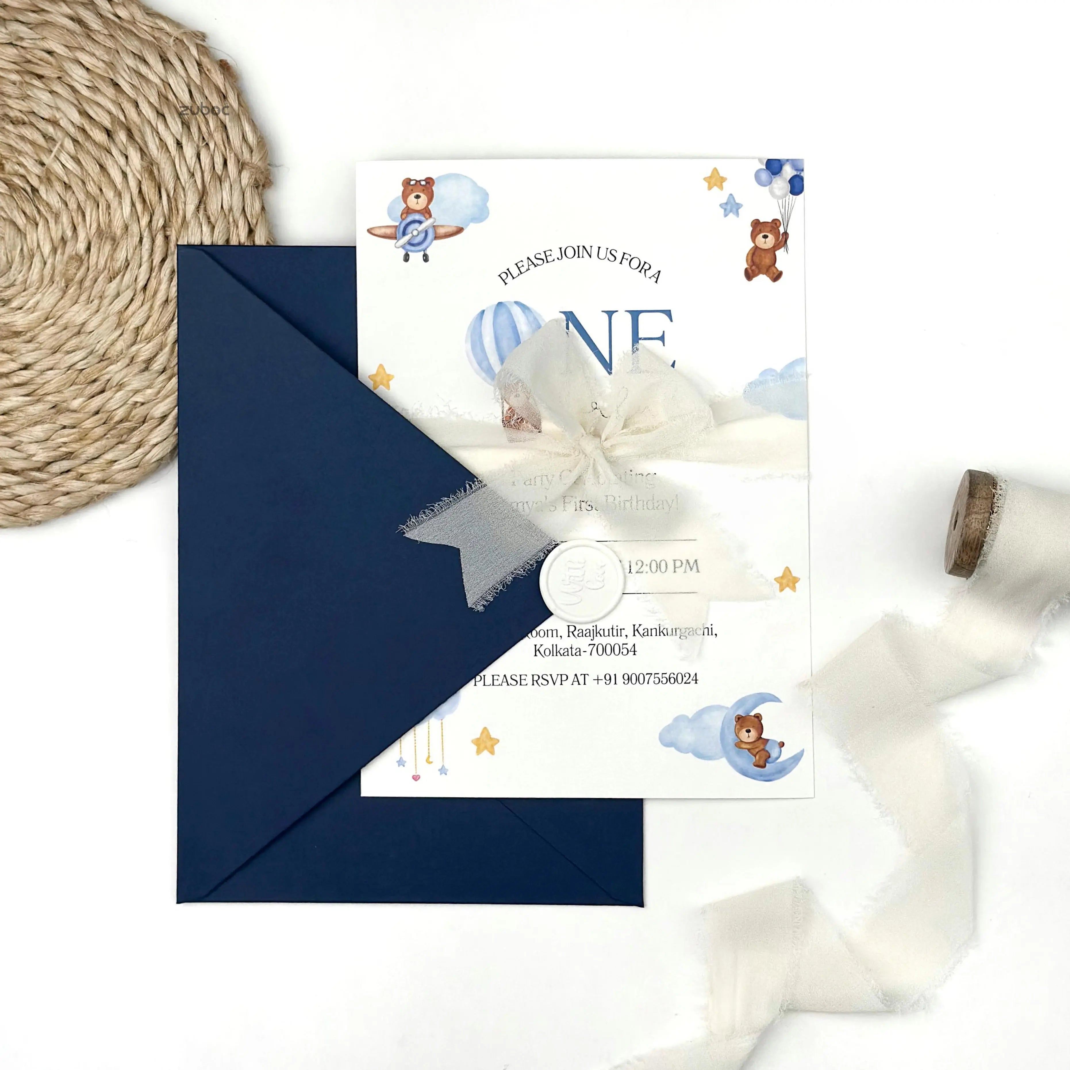 Little dream birthday invitation envelopes set of 10 for premium birthday party invitations