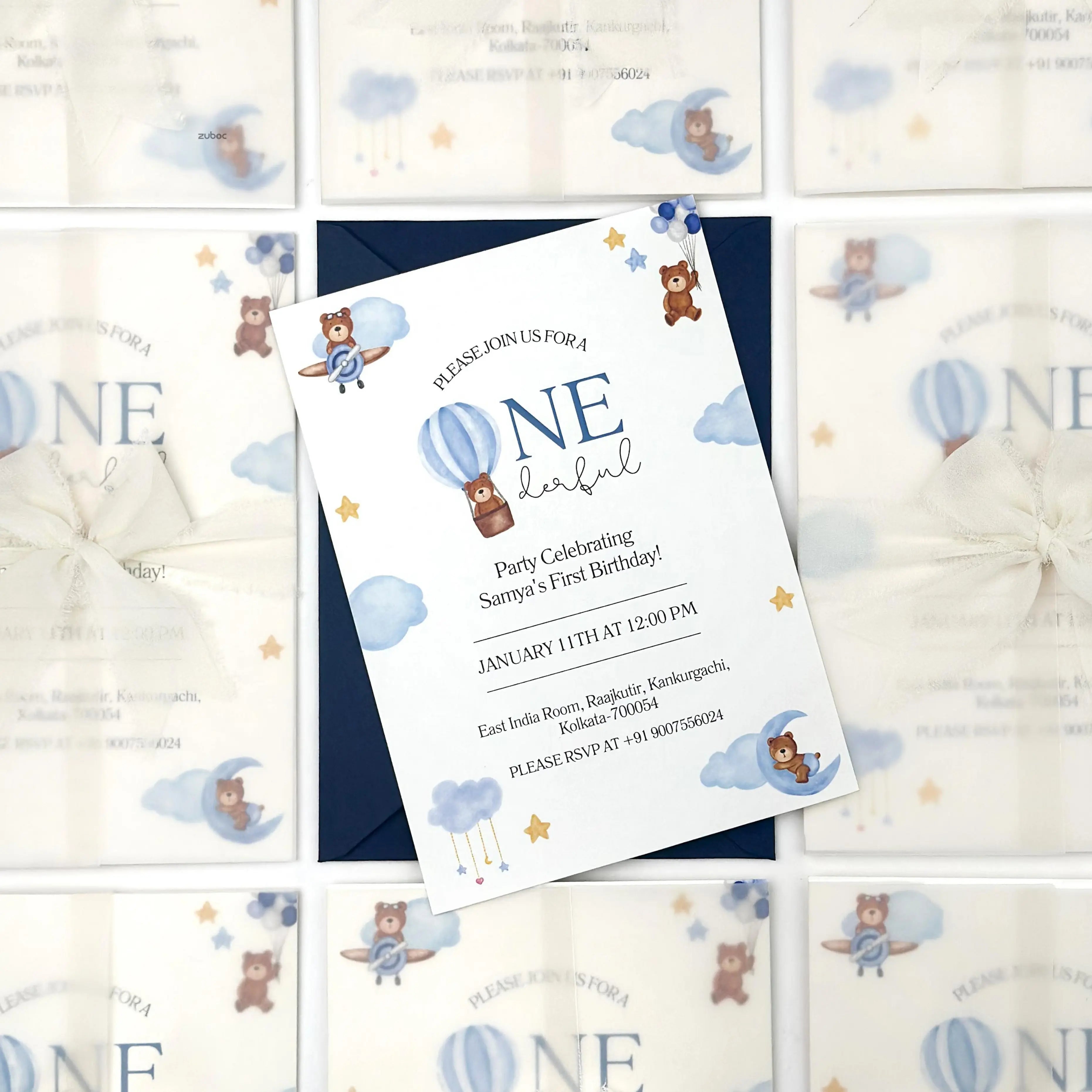 Little dream birthday invitation envelopes set of 10 for premium birthday party invitations