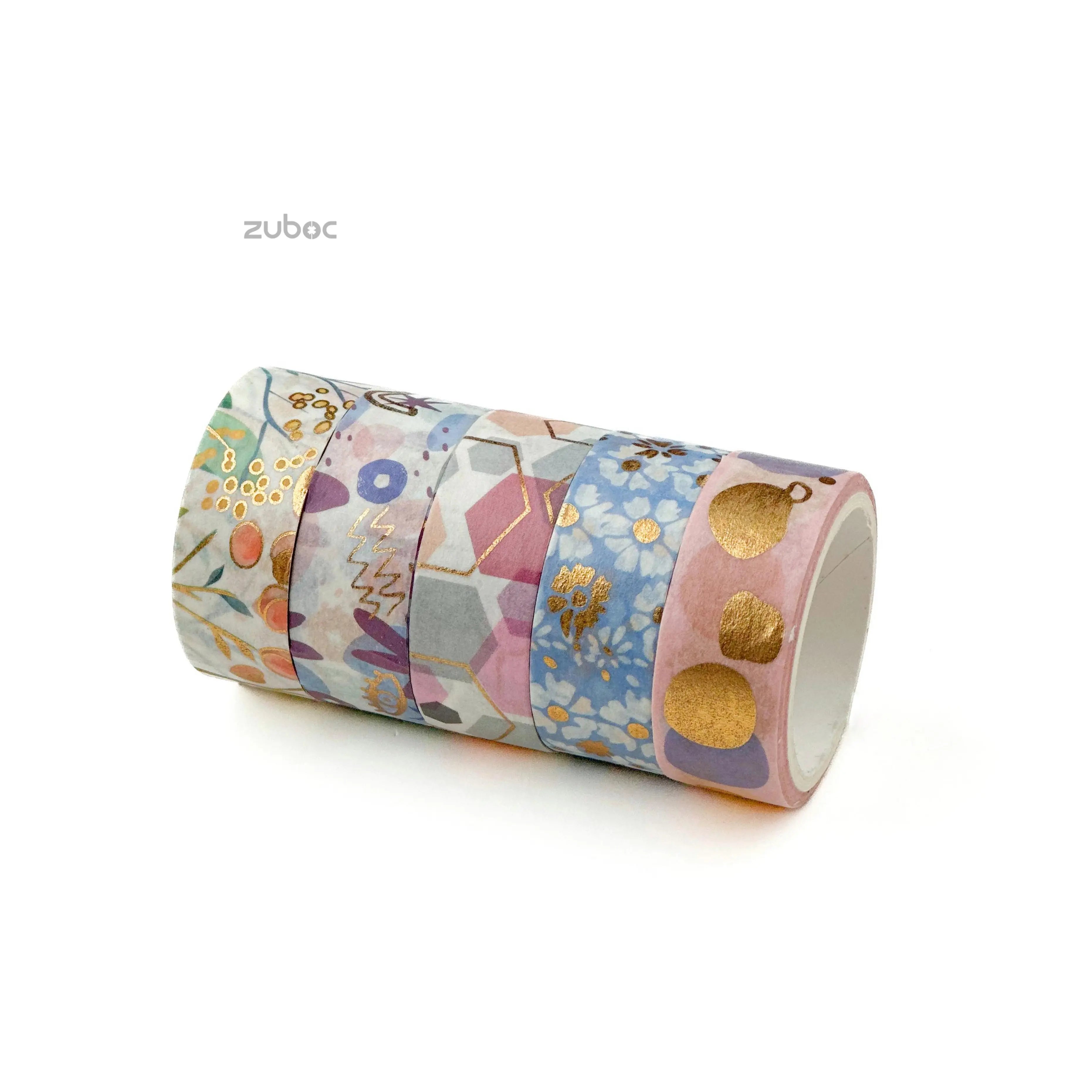 Golden Pastel Washi Tape (Set of 5)