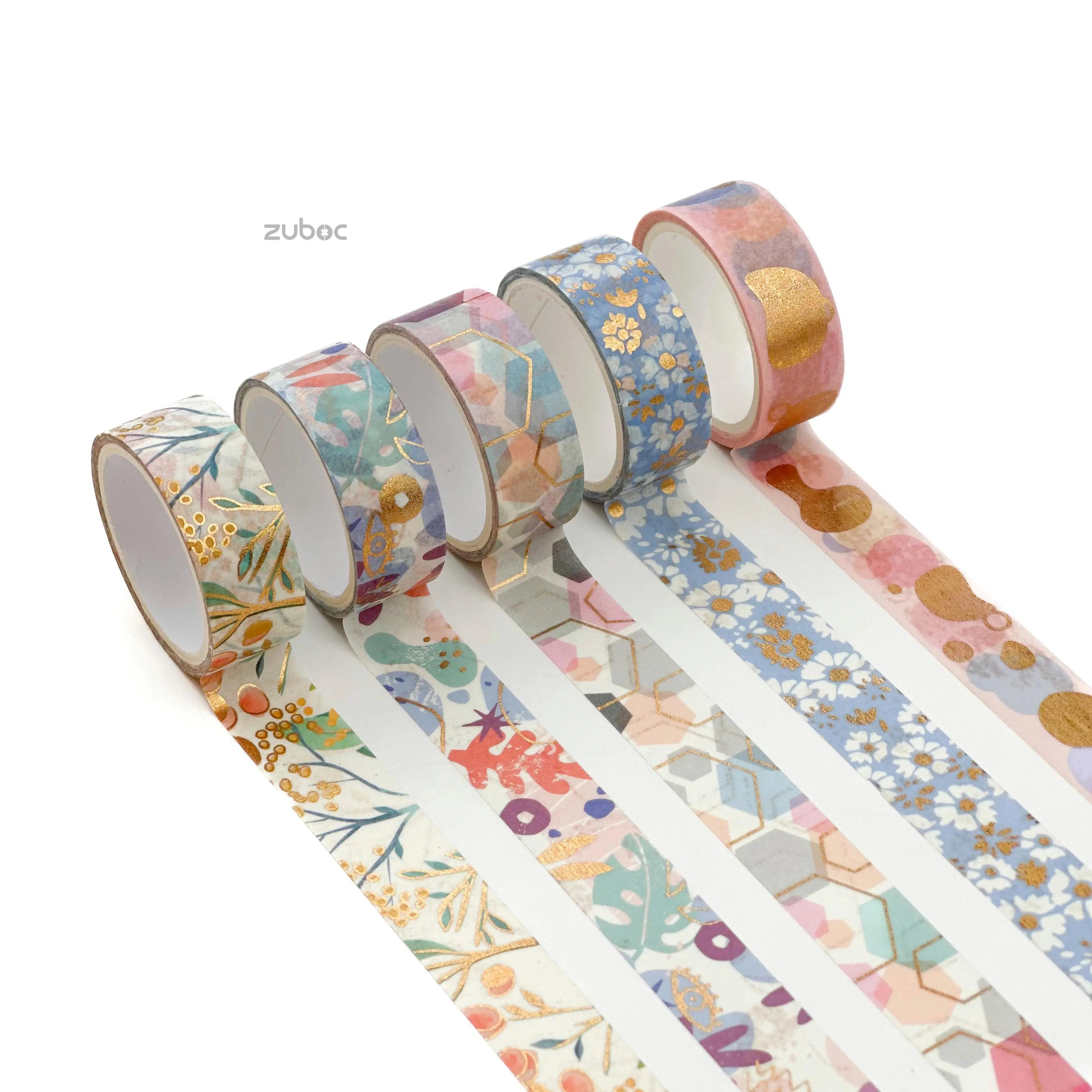 Golden Pastel Washi Tape (Set of 5)