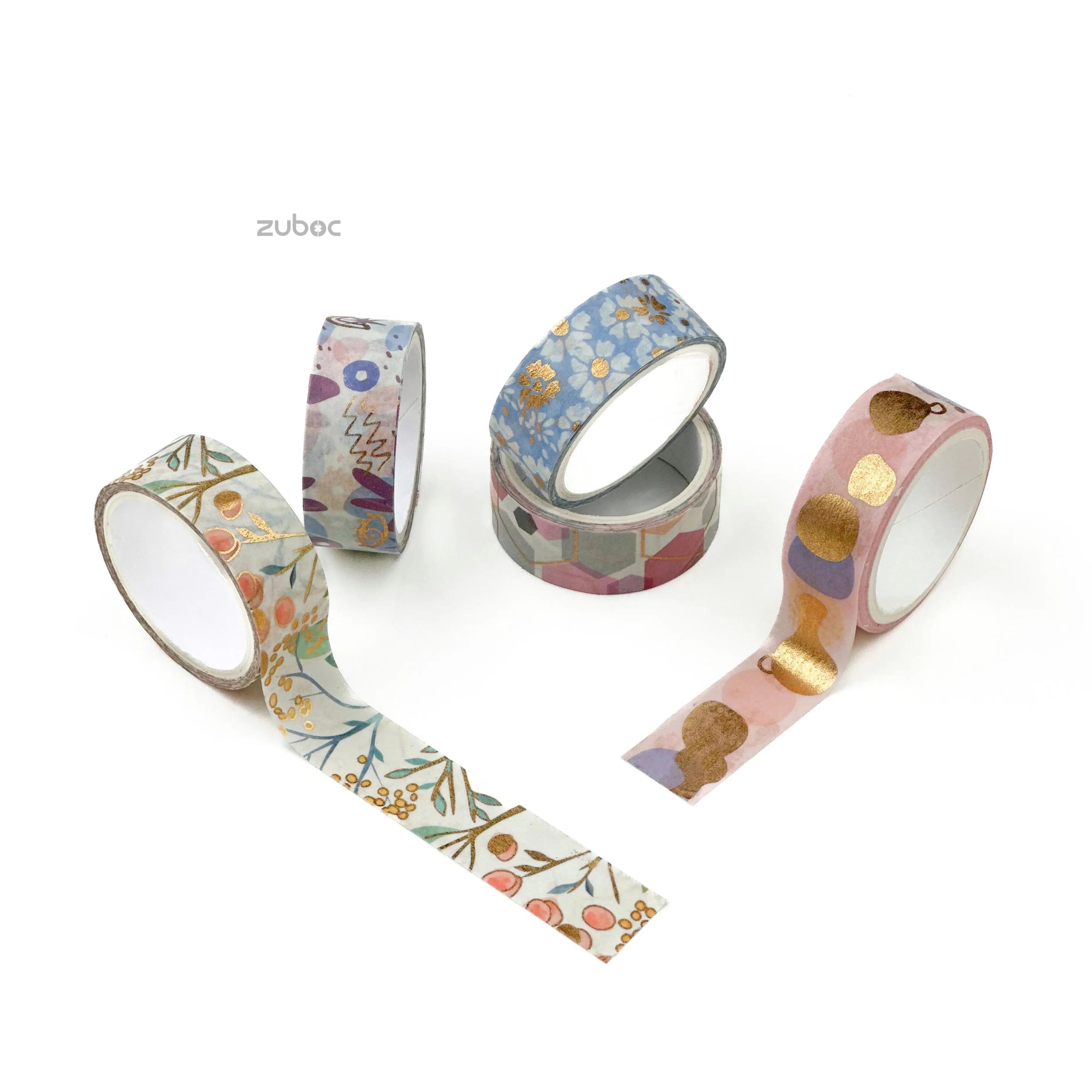 Golden Pastel Washi Tape (Set of 5)