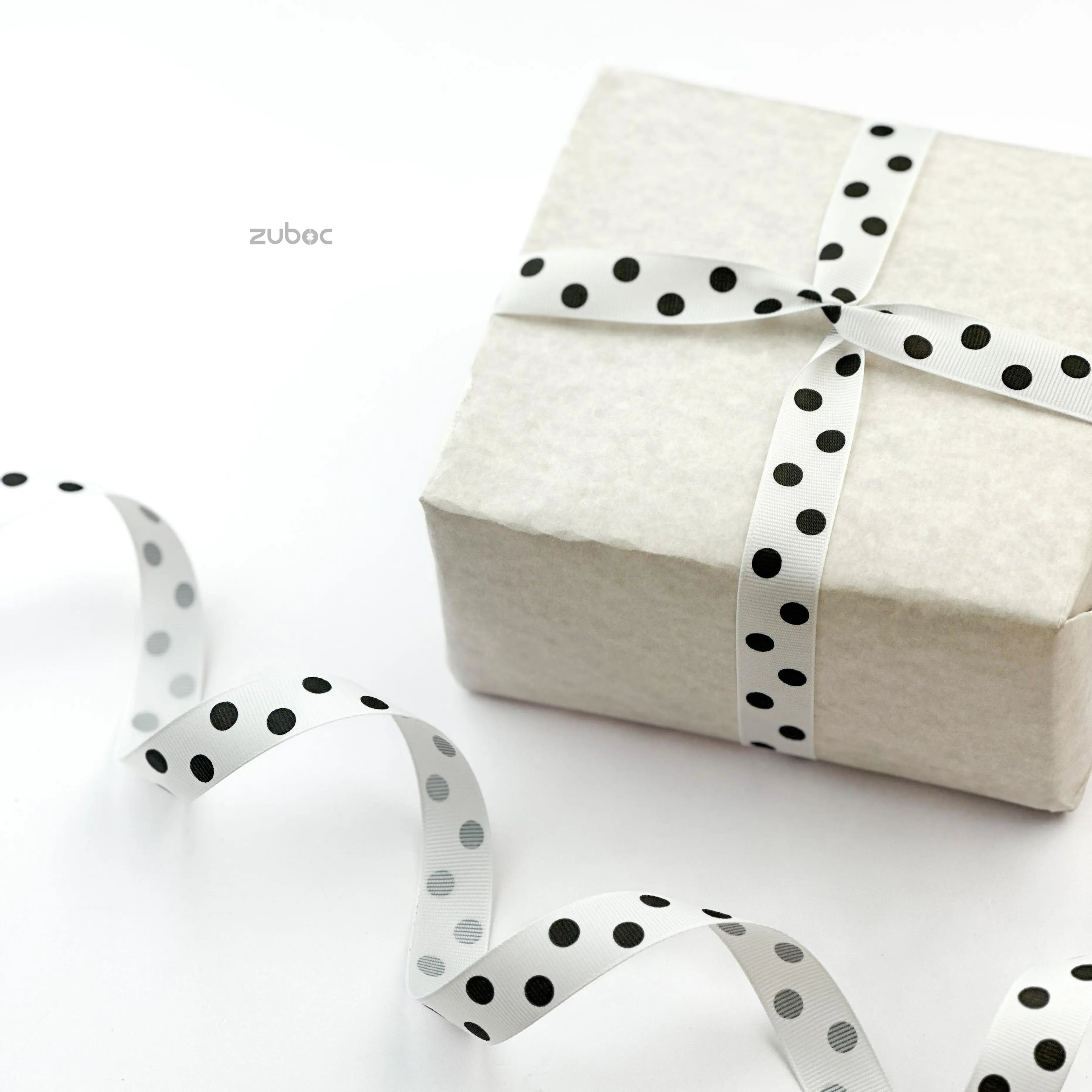 Black Polka Ribbon (45mtr)