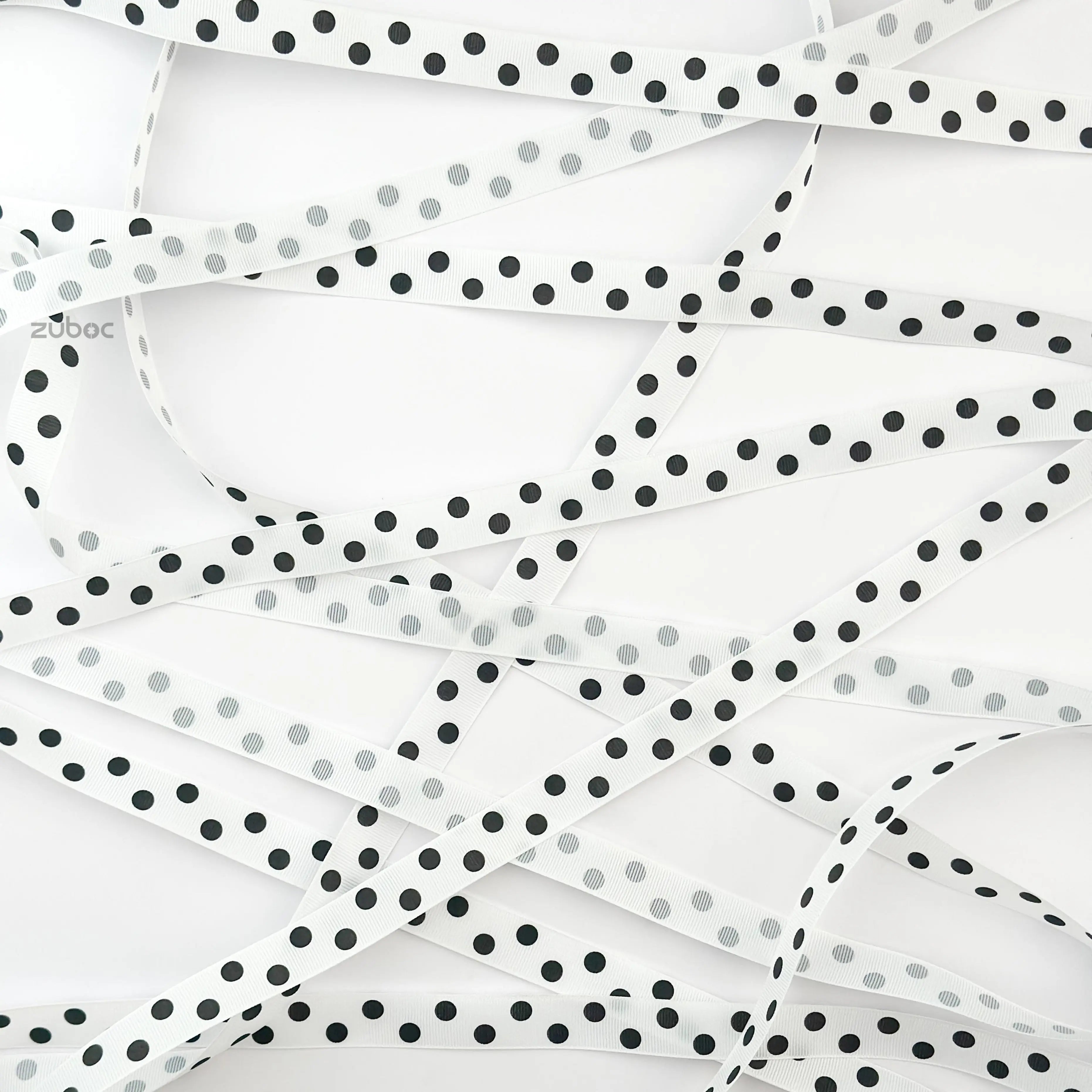 Black Polka Ribbon (45mtr)