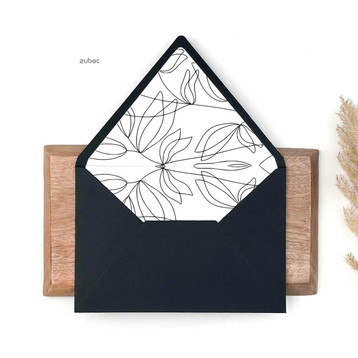 Custom Counter Flap Invitation Envelope with Liner (Set of 50)