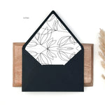 Custom Counter Flap Invitation Envelope with Liner (Set of 50)