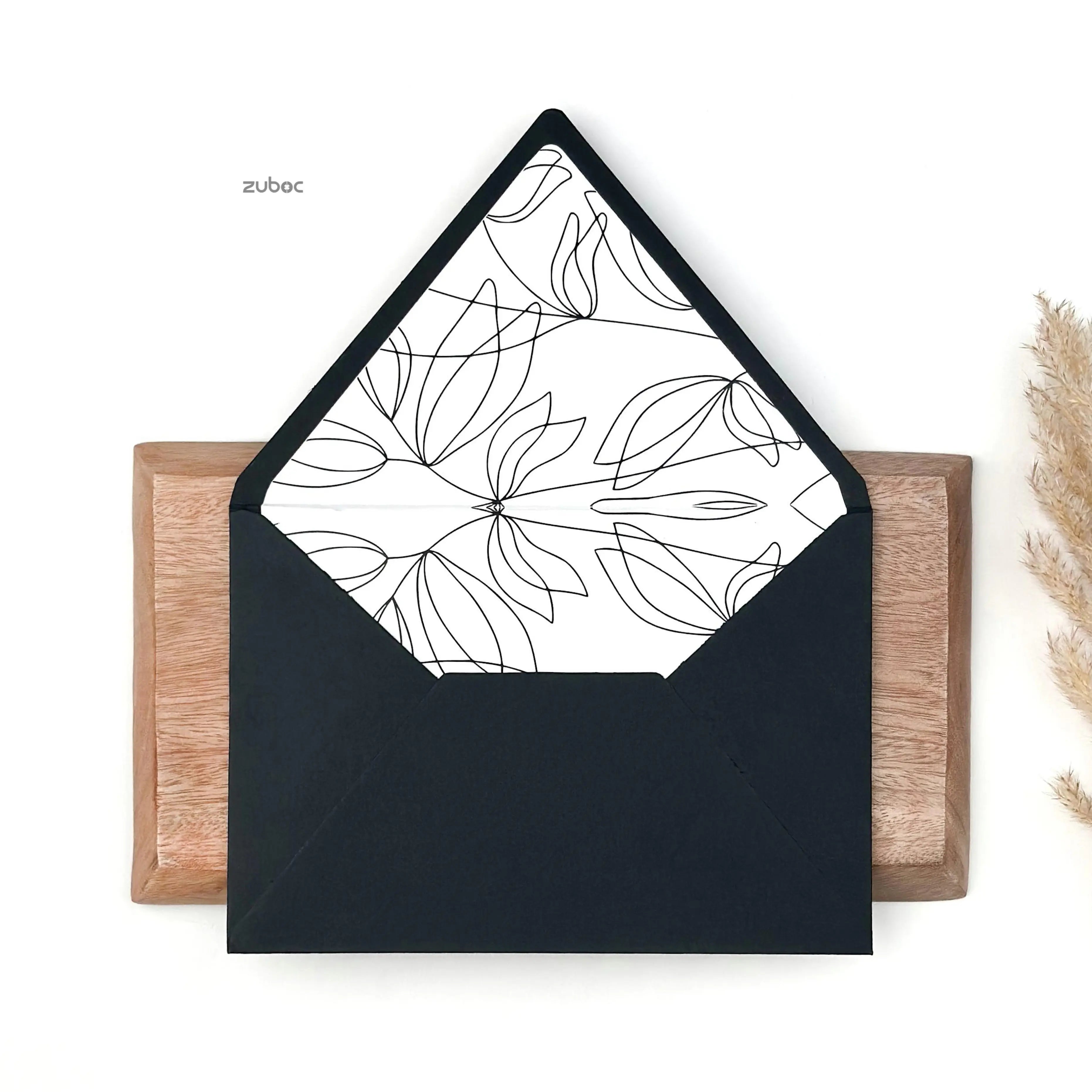 Customised Counterflap Envelope with Liner Set of 50 for premium gift wrapping