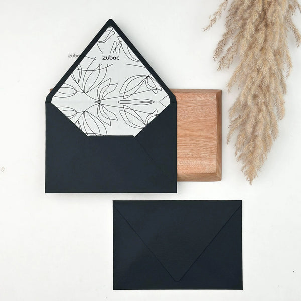 Customised counterflap envelope set of 50 for premium gift packaging and special occasions