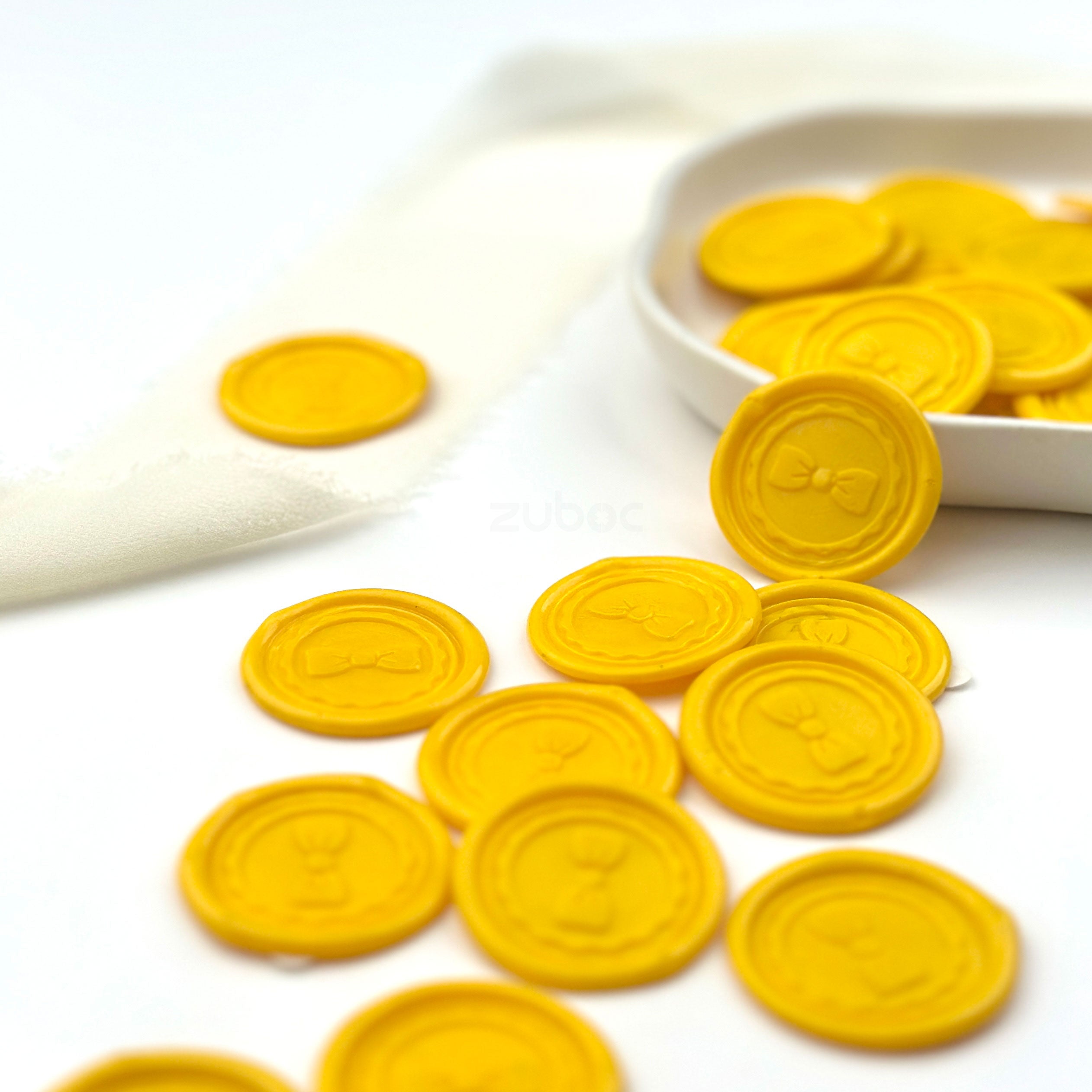 Bow Wax Seal - Yellow (Set Of 5)