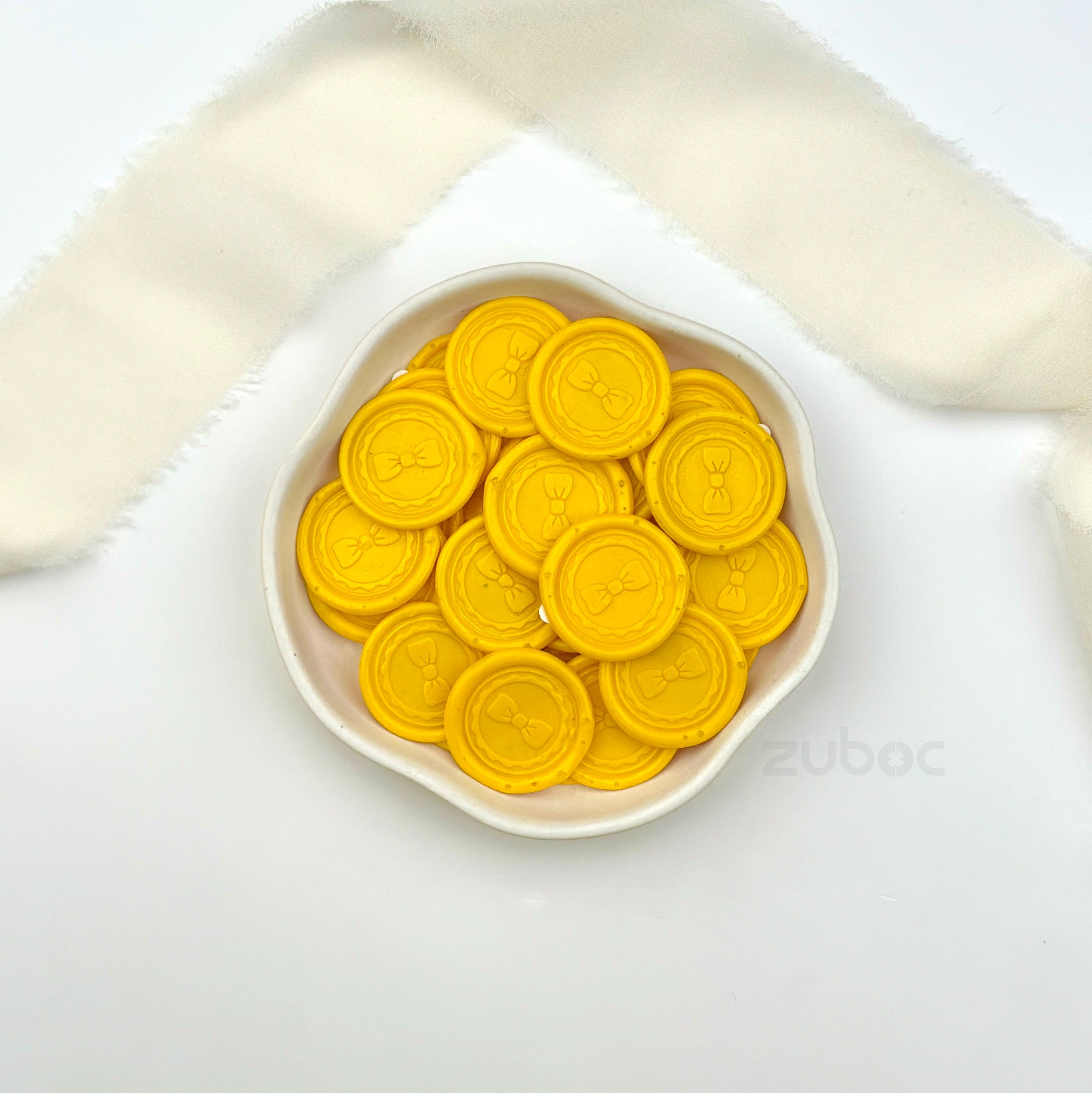 Bow Wax Seal - Yellow (Set Of 5)