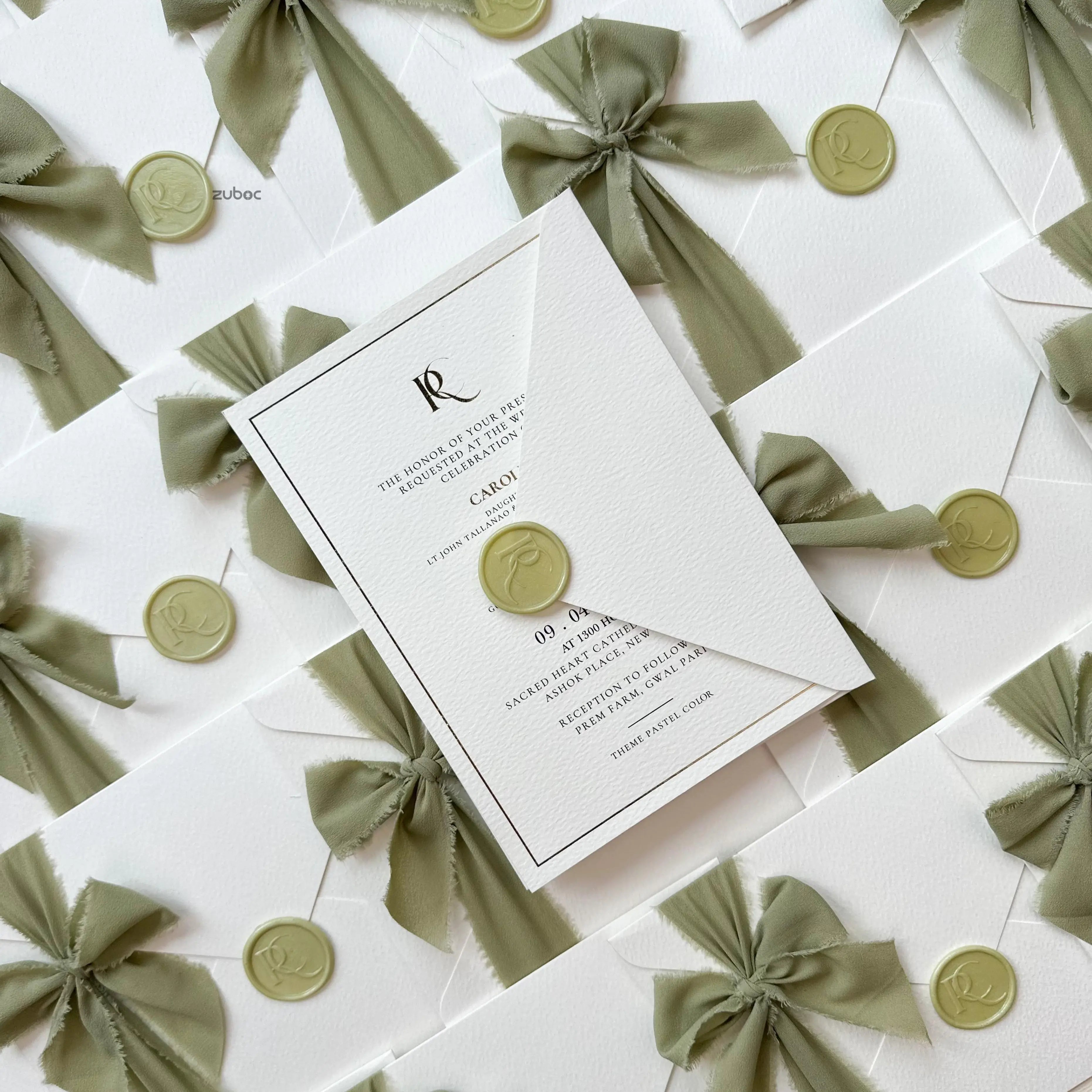 Customized You & Me Gold Foil Wedding Invites (Set of 50)