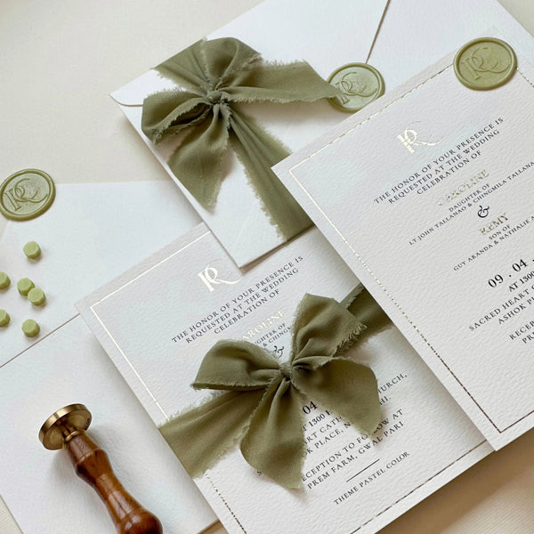 You & Me Gold Foil Wedding Invitations (Set of 50)