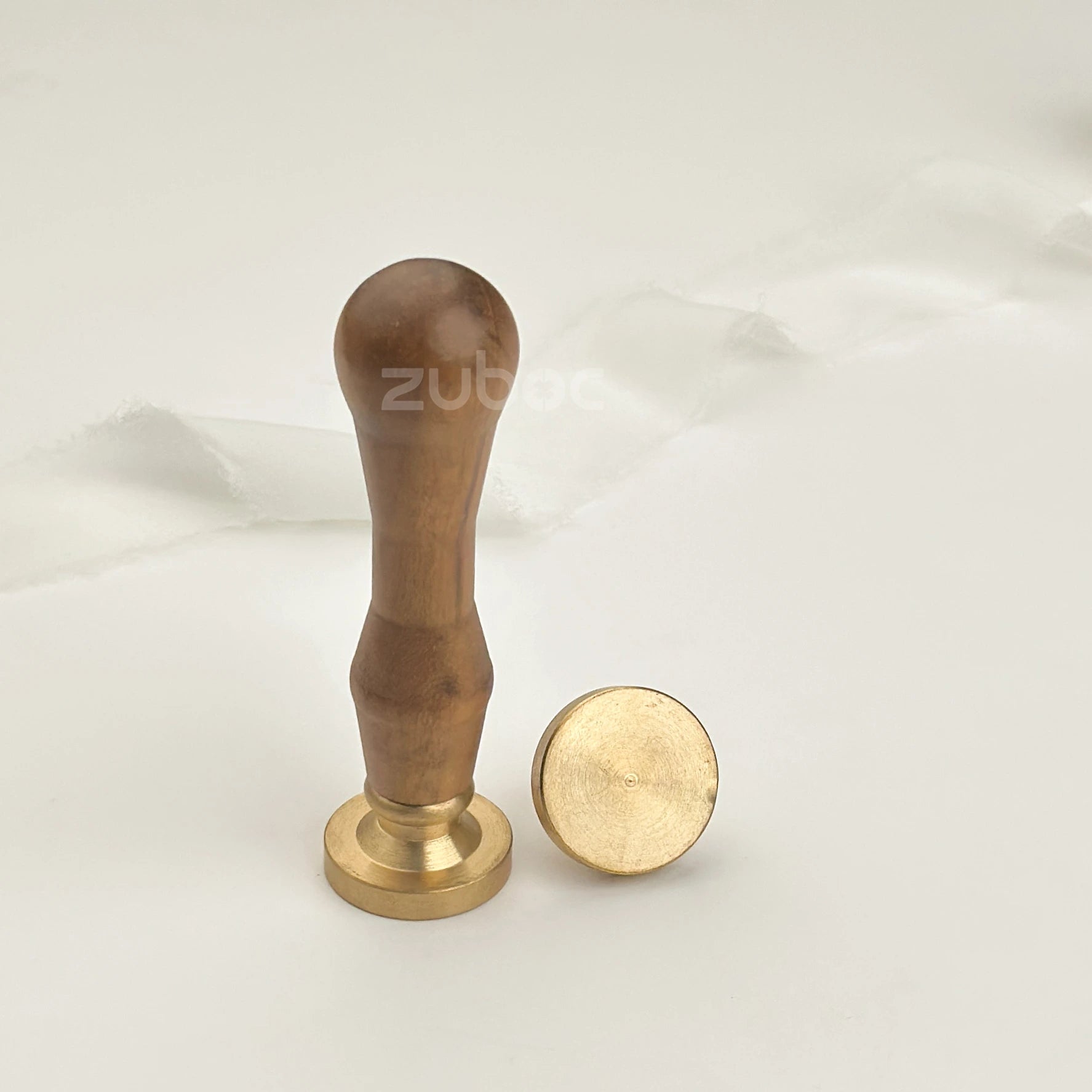 Plain Wax Stamp with Wooden Handle